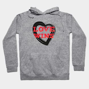 LOVE WINS 2 (black) Hoodie